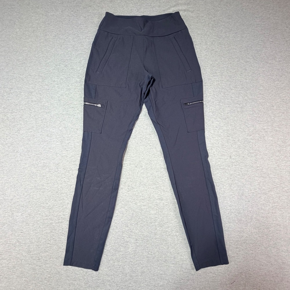 Athleta Headlands Hybrid Cargo Tights 2 Navy Blue Hiking Pants 353474-03
